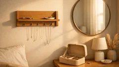 Turn a kitchen drawer organiser into a wall-mounted jewellery organiser